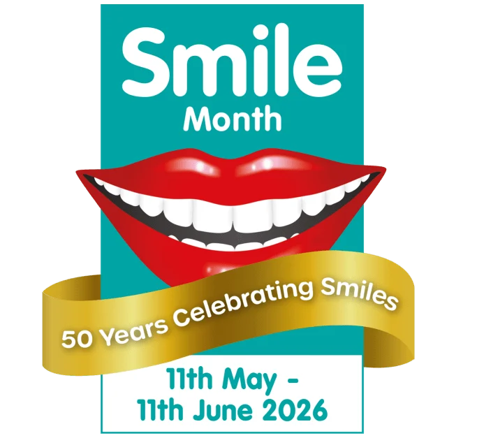 National Smile Month 2026 - 50 Years Celebrating Smiles.